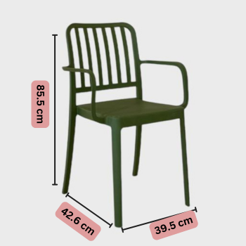 Flexi-V Armchair - Chair Dimensions