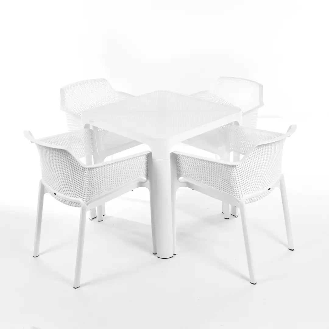 White Dot Standard Table for Outdoor Sets – Modern design for outdoor dining