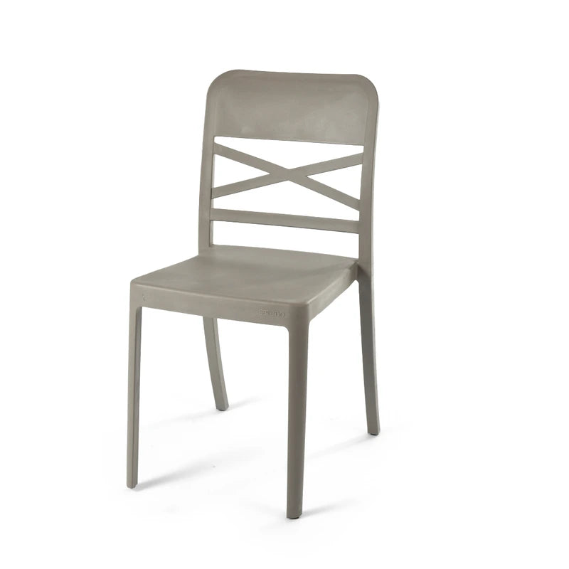 Beige Flexi-X Chair for Outdoor Furniture – Elegant and functional plastic chair for garden seating