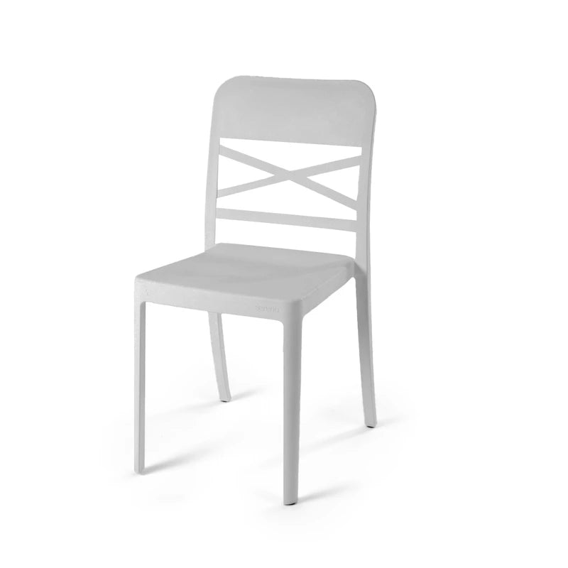 Grey Flexi-X Chair for Outdoor Furniture – Elegant and functional plastic chair for garden seating
