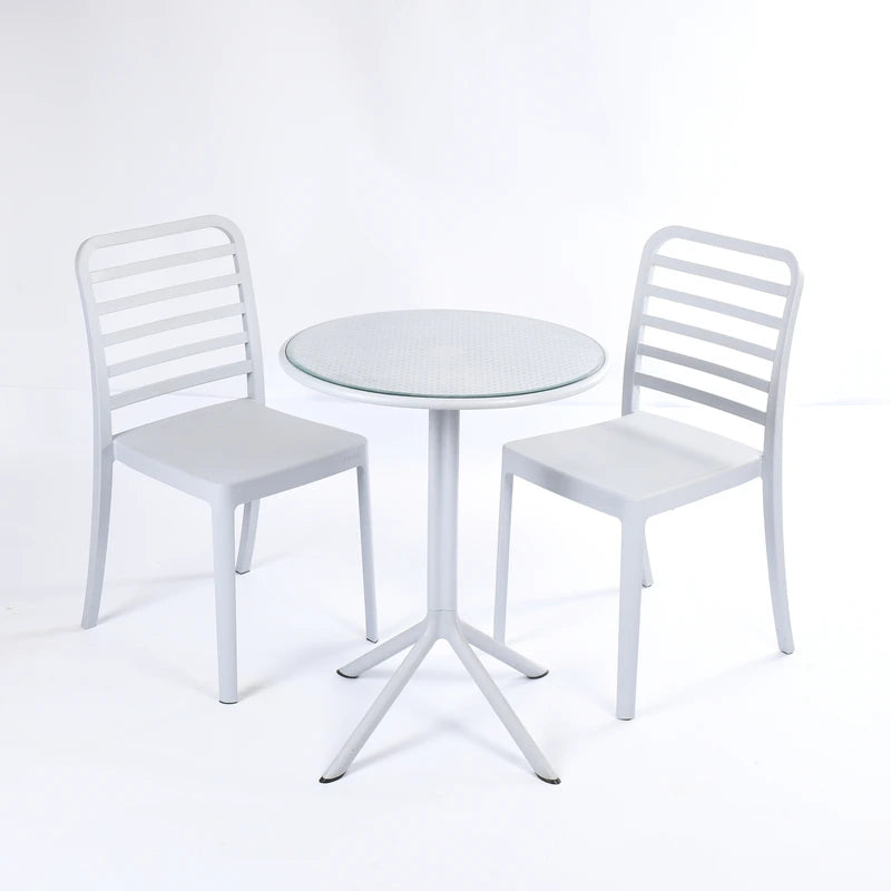 Flexi Chair Set 3 (2 Flexi- Chairs + Dot Round Table 60)