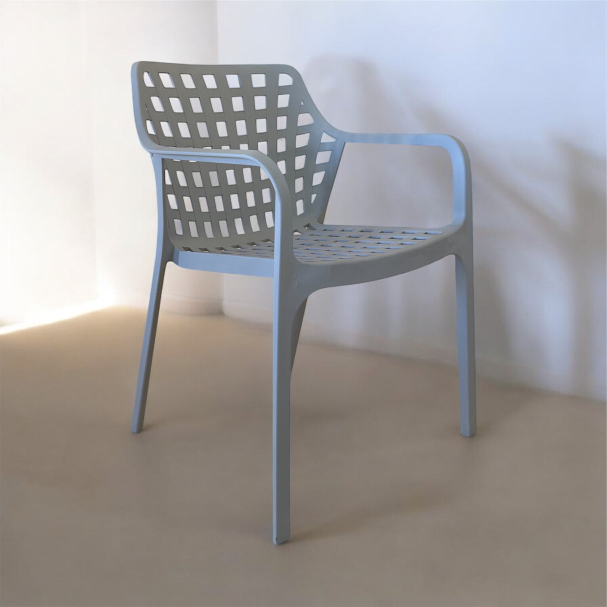 Grey OG Chair for Outdoor Furniture – Durable and stylish plastic chair for outdoor use
