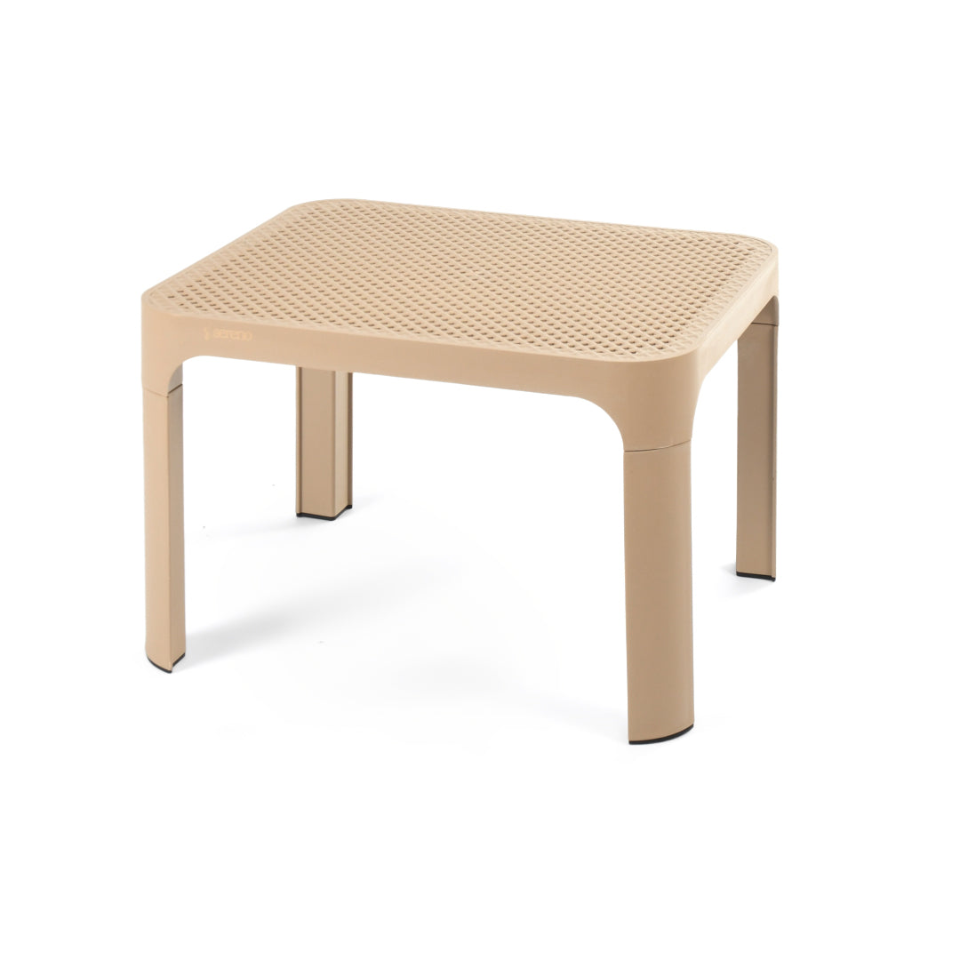Beige Dot Side Table for Outdoor Sets โ Stylish side table for outdoor spaces