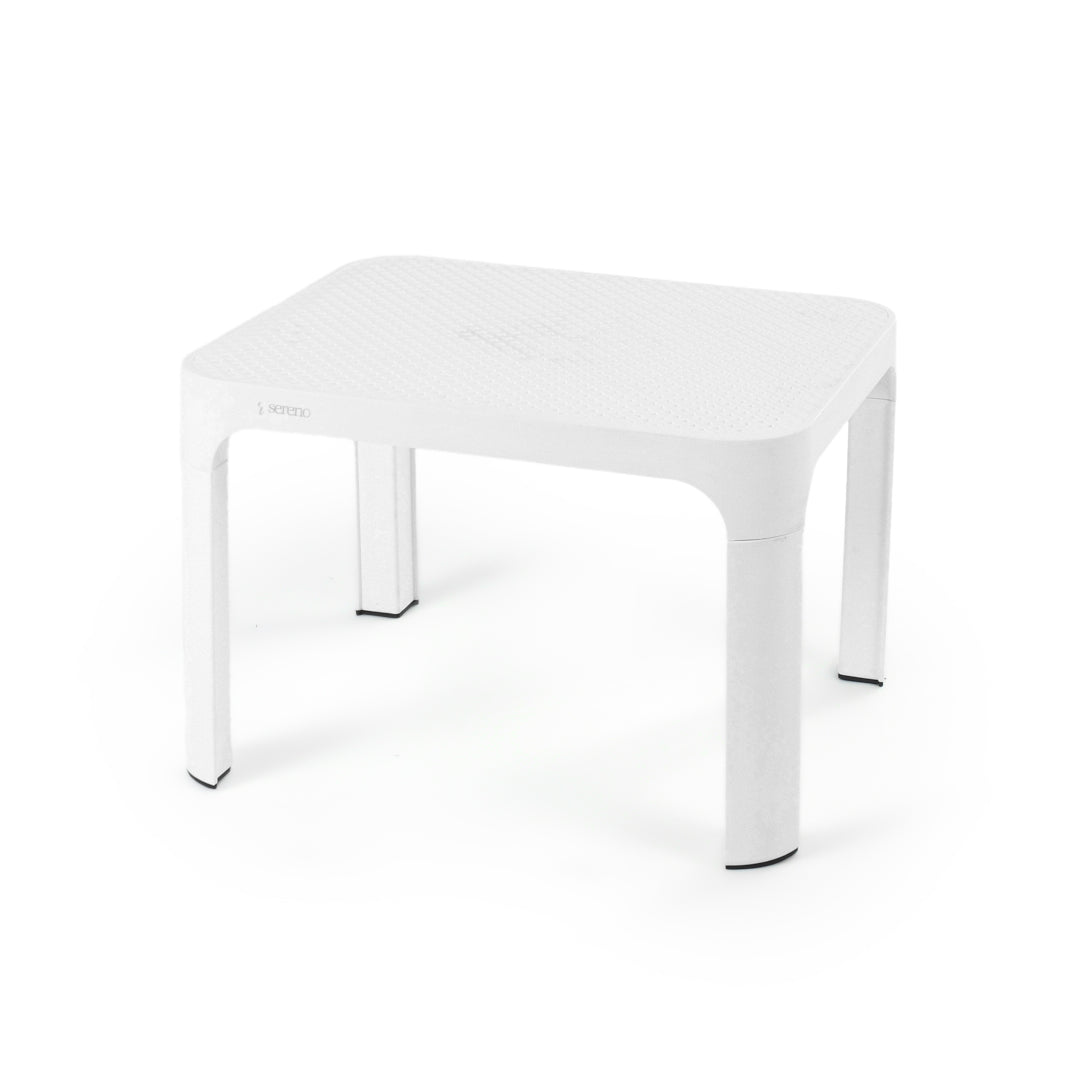 White Dot Side Table for Outdoor Sets โ Stylish side table for outdoor spaces