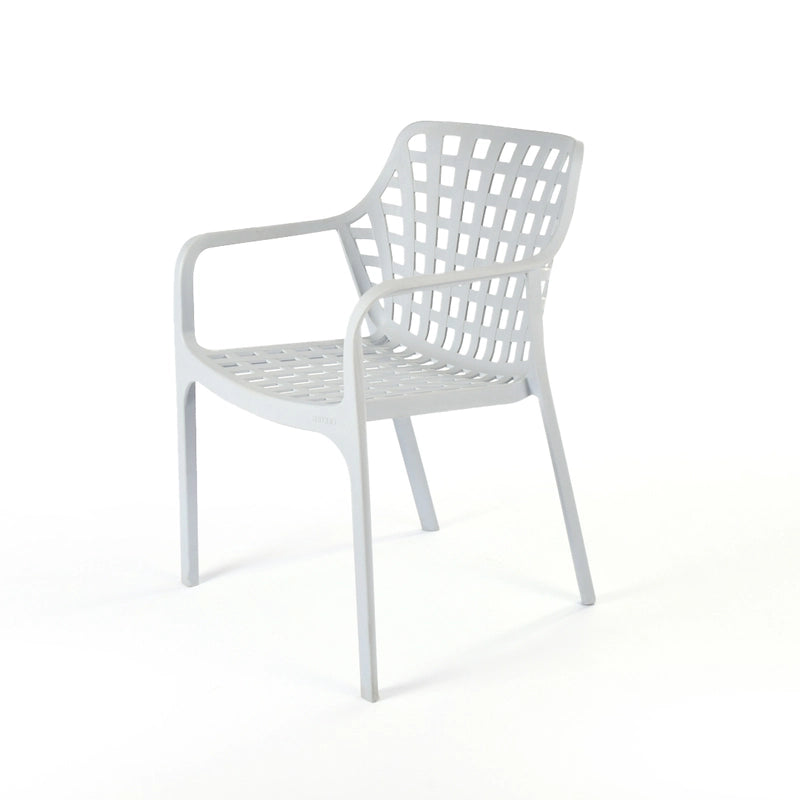 White OG Chair for Outdoor Furniture – Modern plastic chair for outdoor seating and relaxation