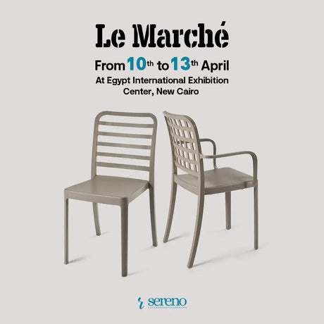 Luxury outdoor furniture on special offer during Le Marché at Sereno Egypt