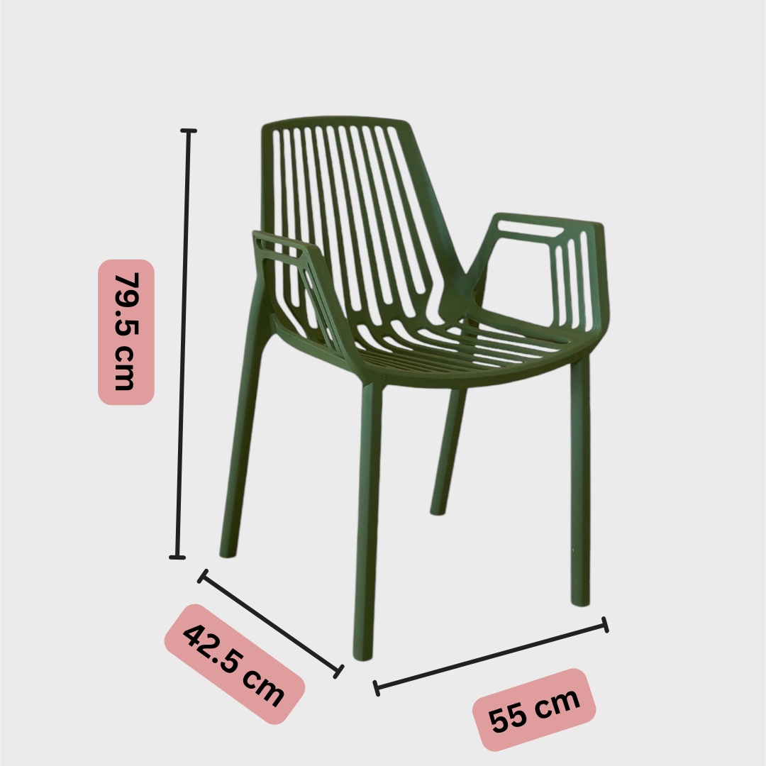 Line Chair – Comfortable Plastic Chair for Your Outdoor Area – Sereno