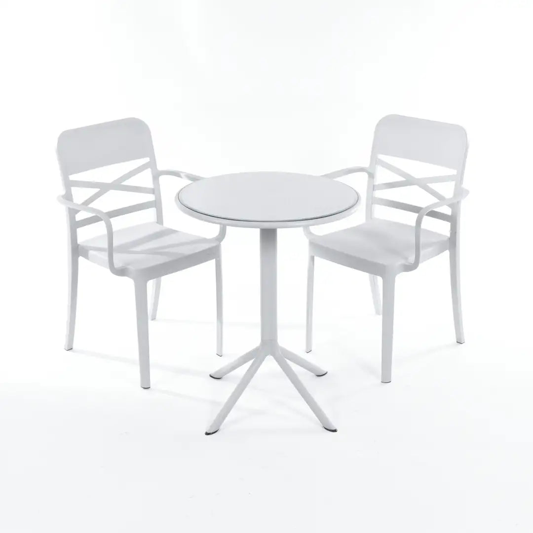 Flexi Armchair Set 3 (2 Flexi- Armchair + Dot Round Table 60)