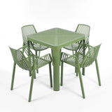 Line Set 2 (4 Line Chairs + 1 Dot Standard Table)