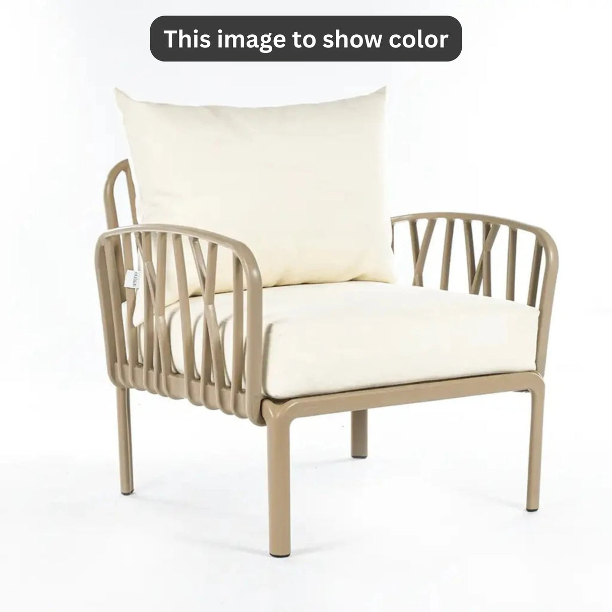 Off white Grey Cushions, Beige Furniture Traverse Chair – Stylish & durable outdoor seating