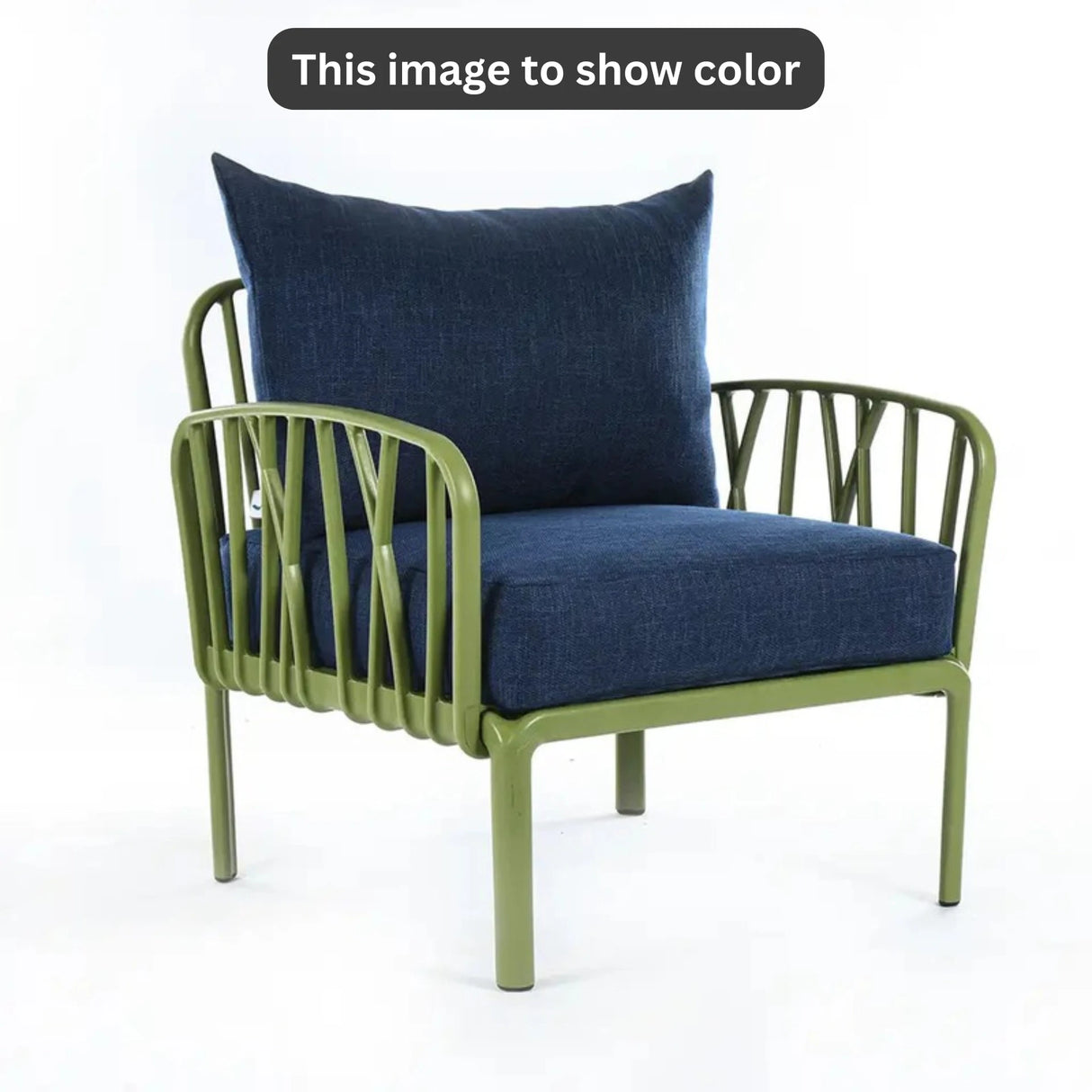 Blue Cushions, Olive green Furniture Traverse Chair – Stylish & durable outdoor seating