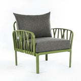 Dark grey Cushions, Lime green Furniture Traverse Chair – Stylish & durable outdoor seating