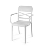 Grey Flexi-X Armchair for Outdoor Furniture – Practical and stylish plastic chair designed for outdoor seating