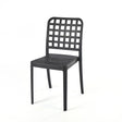 Black Flexi-Square Chair for Outdoor Furniture – Elegant plastic chair perfect for outdoor furniture sets