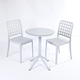 Flexi Chair Set 3 (2 Flexi- Chairs + Dot Round Table 60)