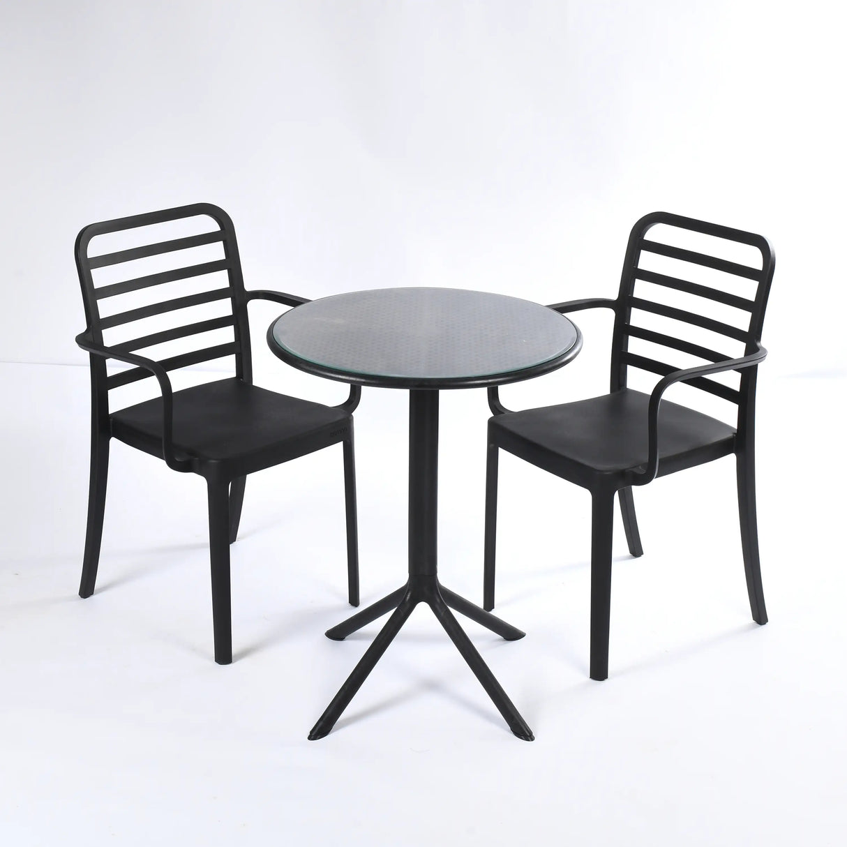 Flexi Armchair Set 3 (2 Flexi- Armchair + Dot Round Table 60)