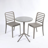 Flexi Chair Set 3 (2 Flexi- Chairs + Dot Round Table 60)