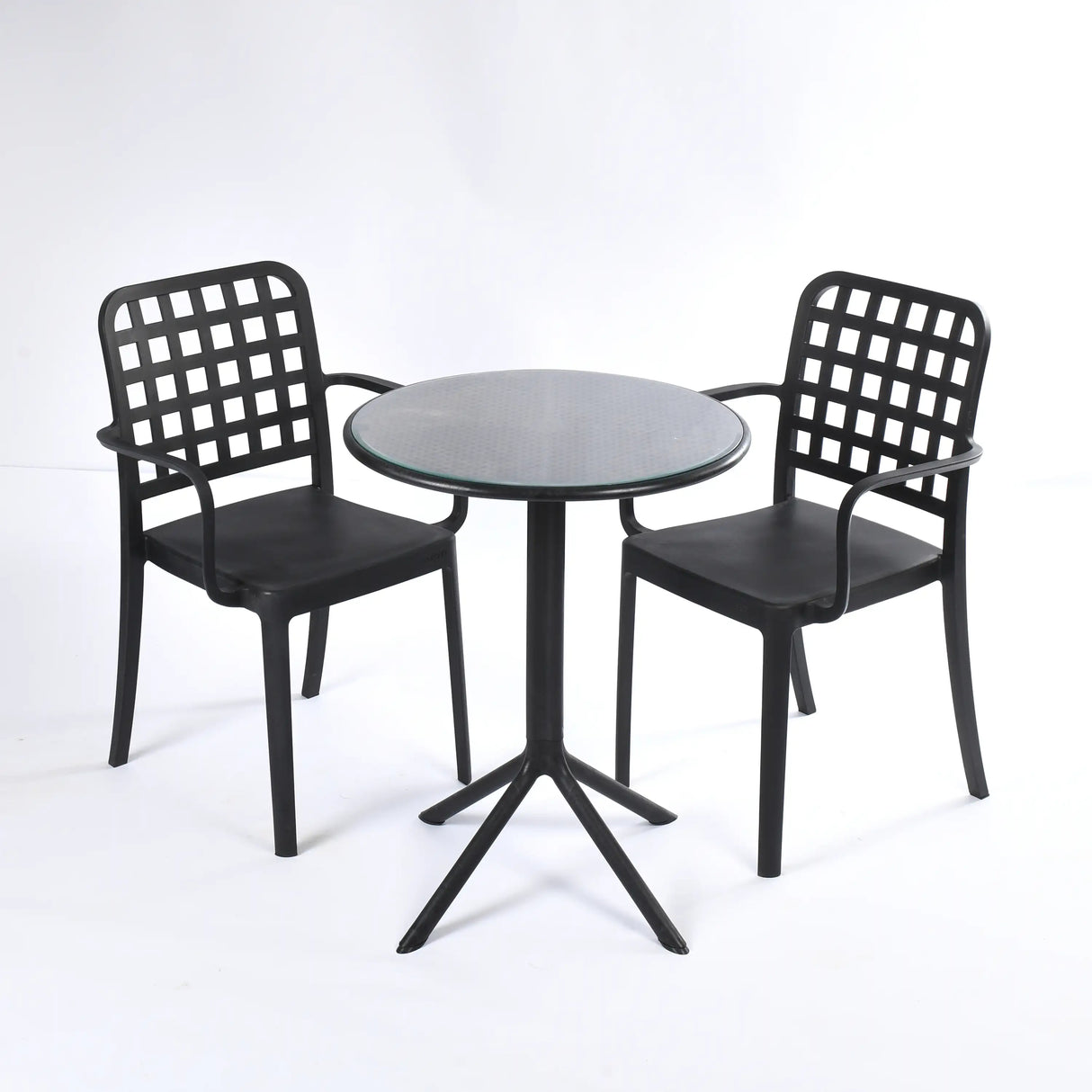 Flexi Armchair Set 3 (2 Flexi- Armchair + Dot Round Table 60)