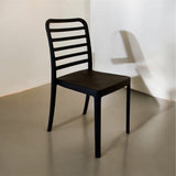 Black Flexi-H Chair for Outdoor Furniture – Practical and elegant plastic chair for garden seating