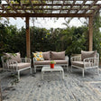 Traverse Set (Two Seaters Sofa + Two Arm Chairs + Table) for Outdoor Furniture – Comfortable and stylish outdoor set including sofa, armchairs, and a table
