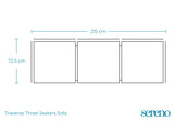 Traverse Three Seaters Sofa - Dimensions