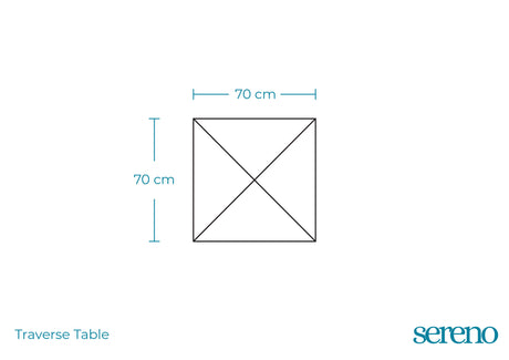 Traverse Table - Dimensions