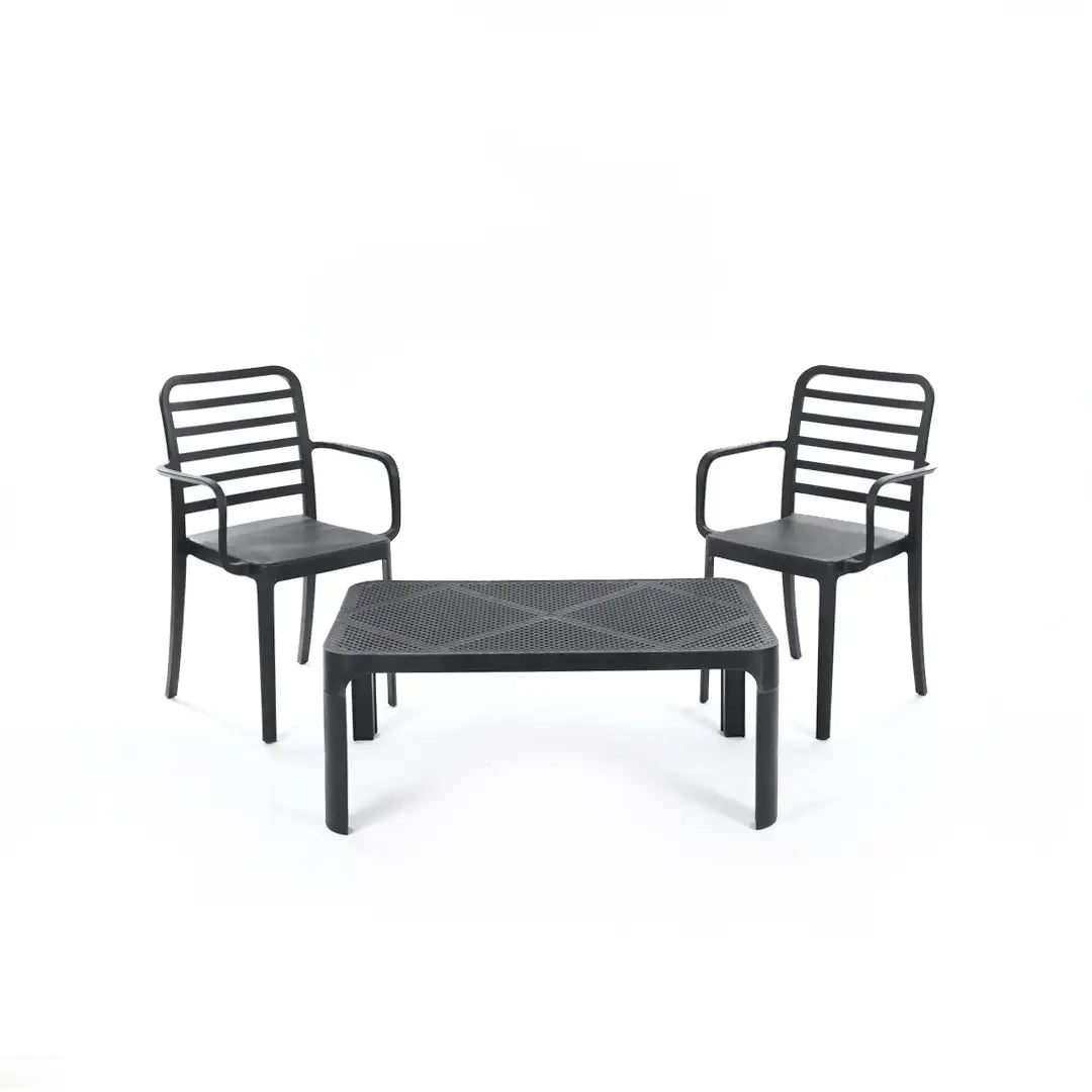Flexi Armchair Set 1 (2 Flexi Armchair + Dot Coffee Table)