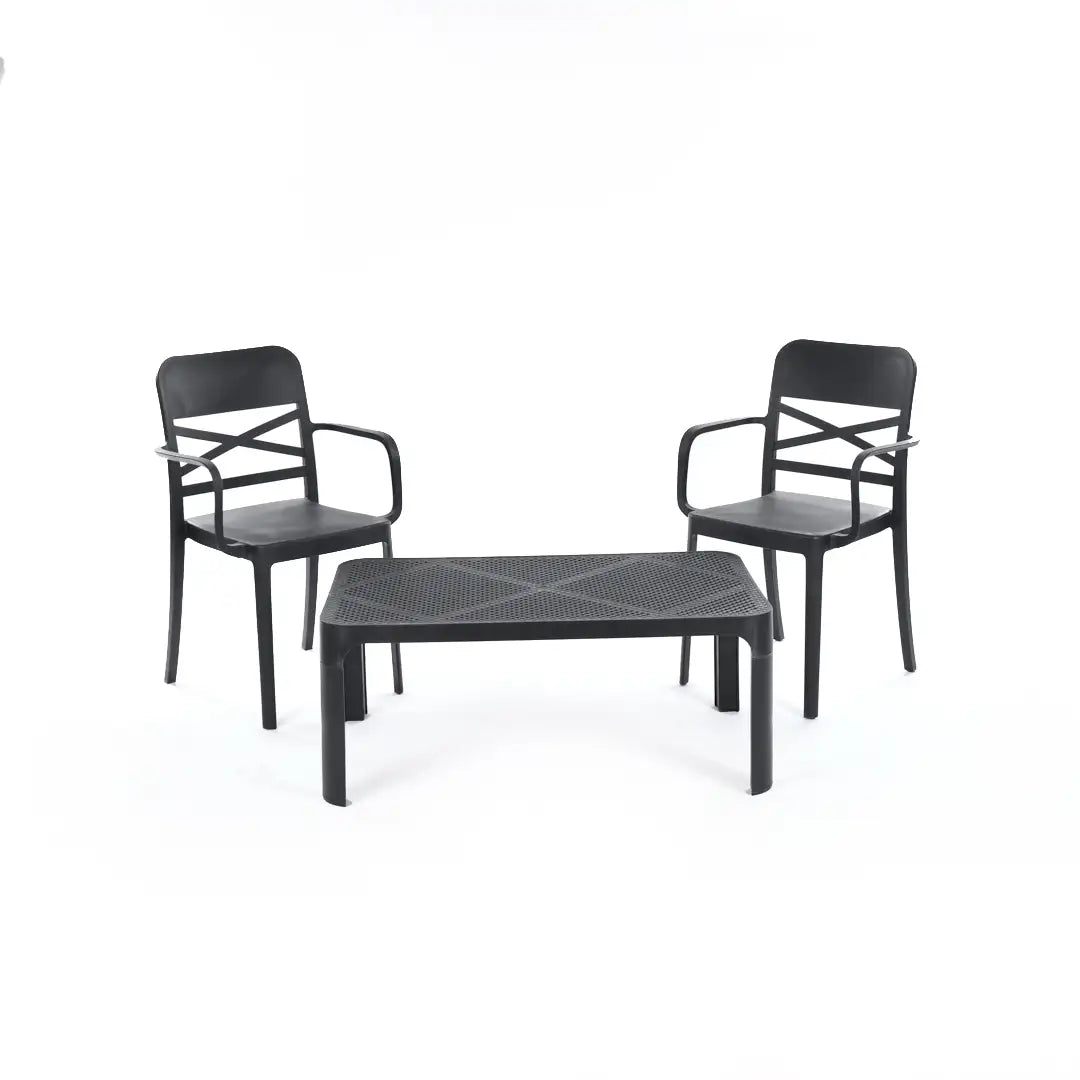 Flexi Armchair Set 1 (2 Flexi Armchair + Dot Coffee Table)