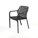 Black OG Chair for Outdoor Furniture – Modern plastic chair for outdoor seating and relaxation