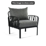 Dark Grey Cushions, Black Furniture Traverse Chair – Stylish & durable outdoor seating