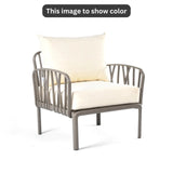 Off White Cushions, Dark Beige Furniture Traverse Chair – Stylish & durable outdoor seating