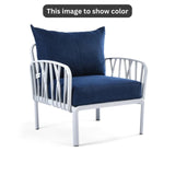 Blue Cushions, Grey Furniture Traverse Chair – Stylish & durable outdoor seating