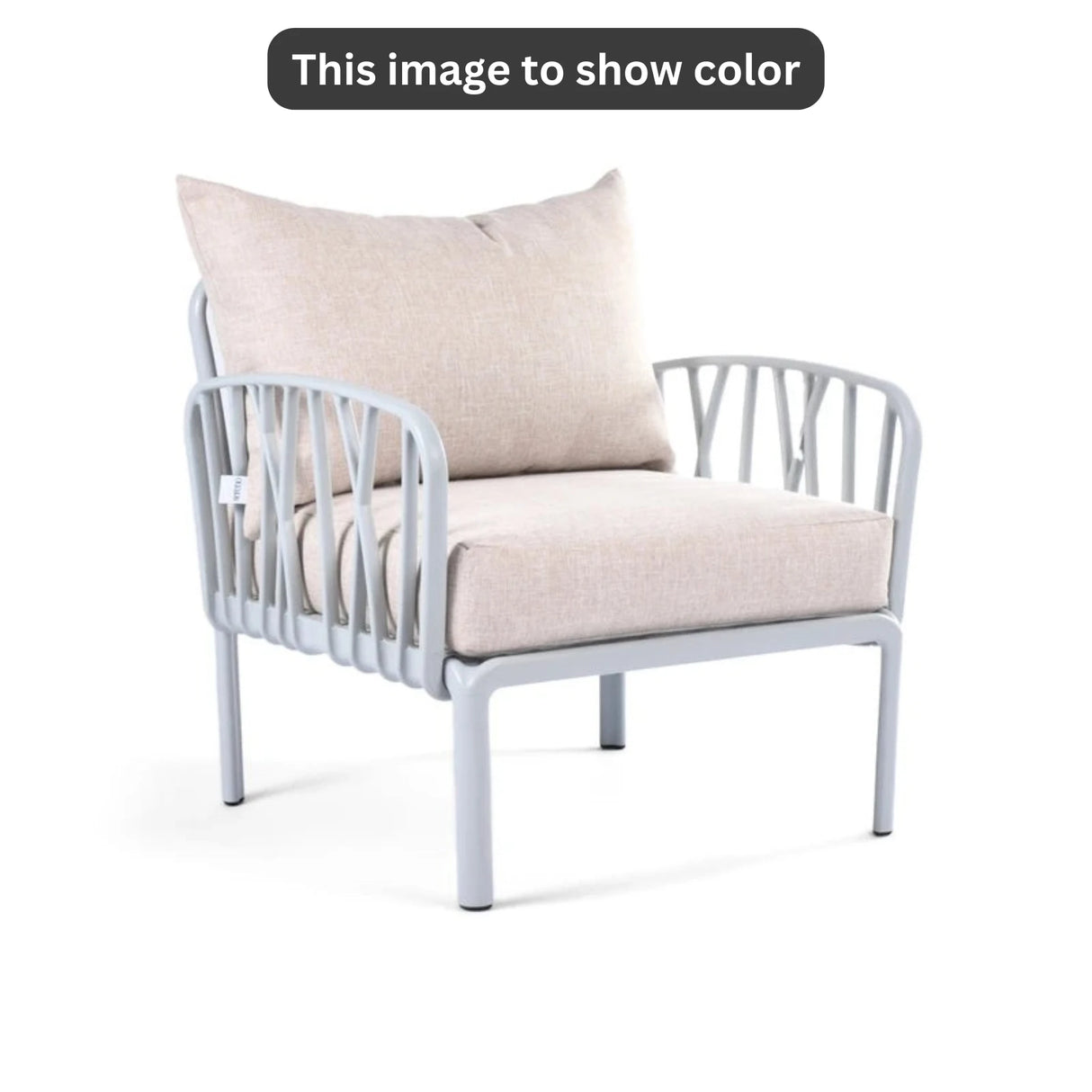 Beige Cushions, Grey Furniture Traverse Chair – Stylish & durable outdoor seating
