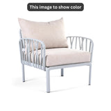 Beige Cushions, Grey Furniture Traverse Chair – Stylish & durable outdoor seating