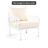 Off white Cushions, White Furniture Traverse Chair – Stylish & durable outdoor seating